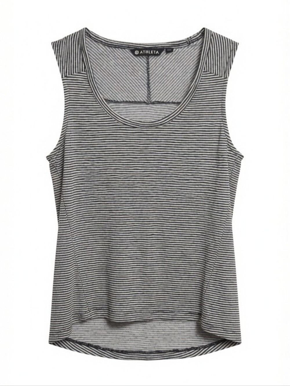 Athleta Women's Sleeveless Striped Workout Top XXS Classic Clean Girl Clean Girl